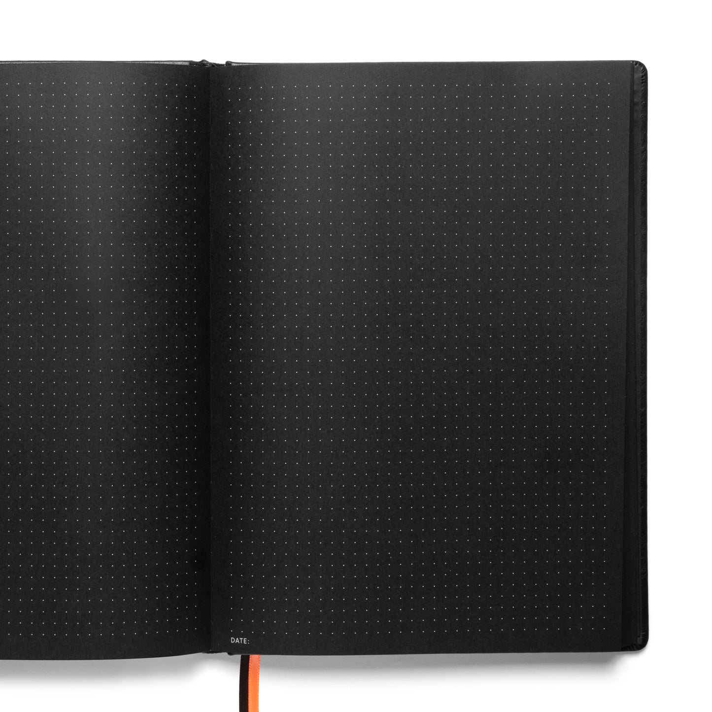 Pitch Black Dot Grid Notebook | B5 Size (Black Pages)