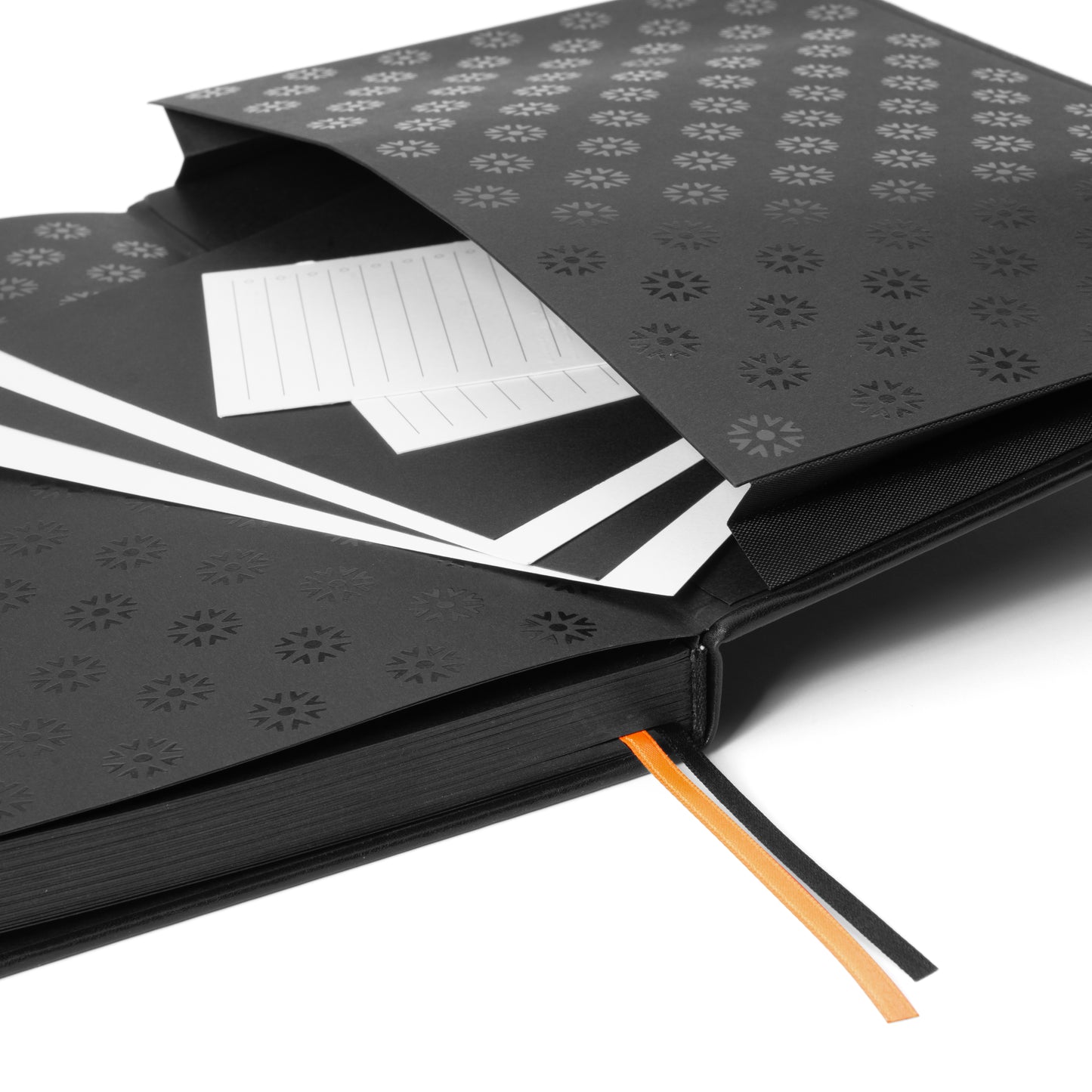 Pitch Black Dot Grid Notebook | B5 Size (Black Pages)