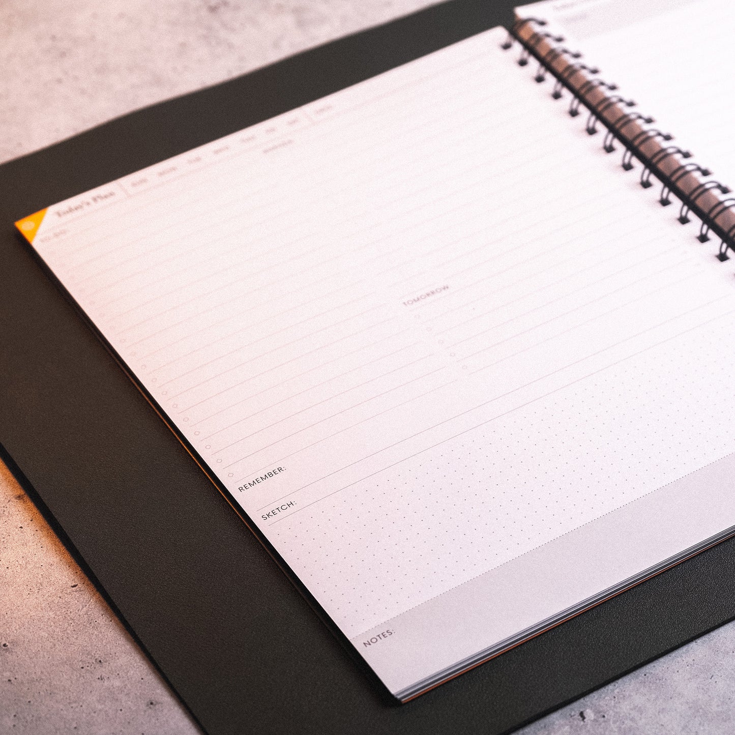 Undated Daily Planner Notebook | Letter Page Size