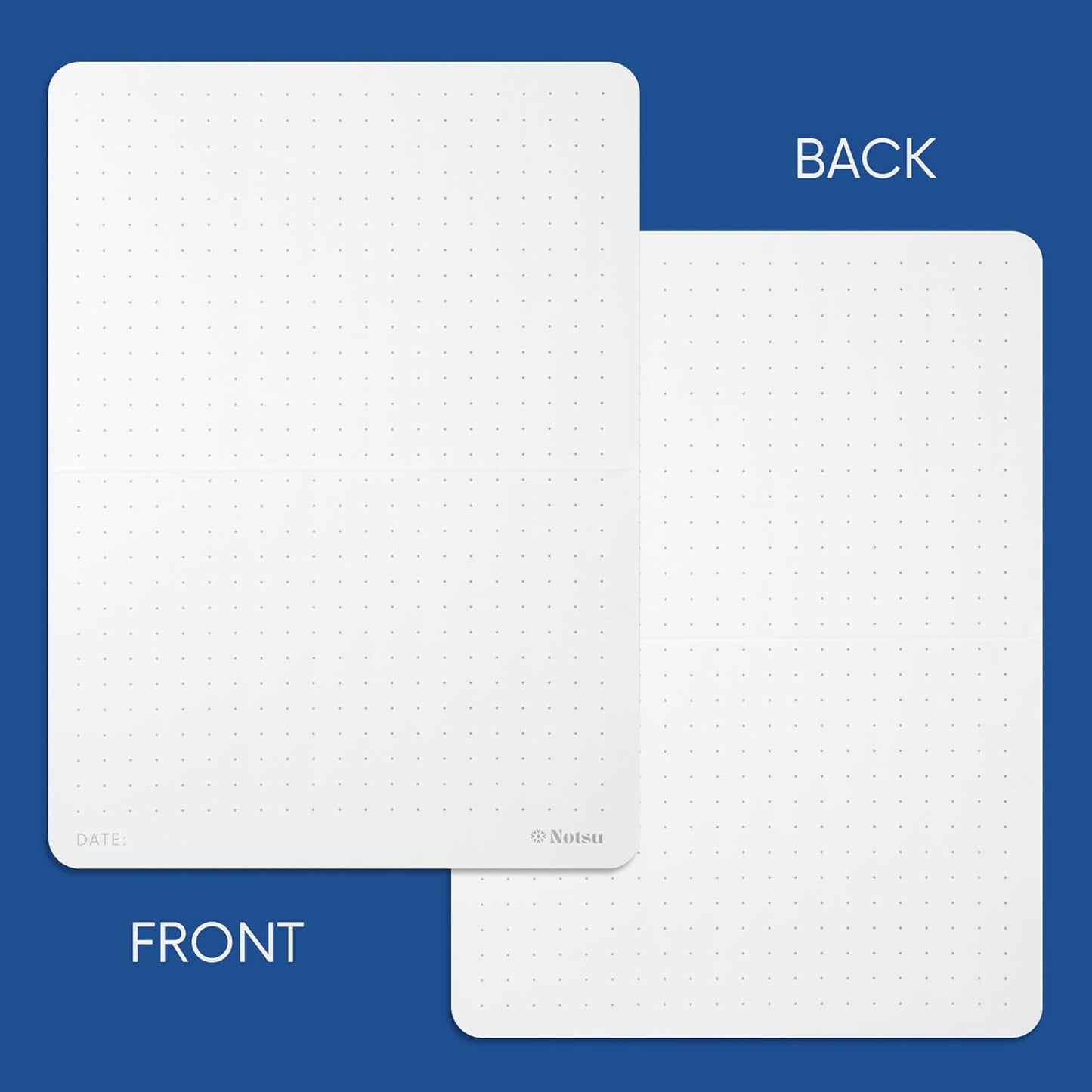 Dot Grid Index Cards 5x7 Rounded Corners (40 Pack)