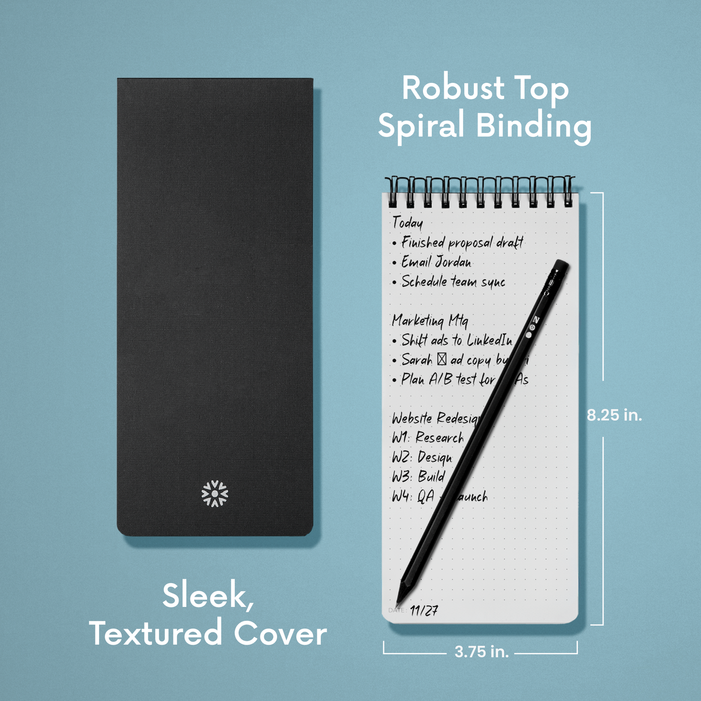 Reporter's Notebook Dot Grid (Pack of 2)