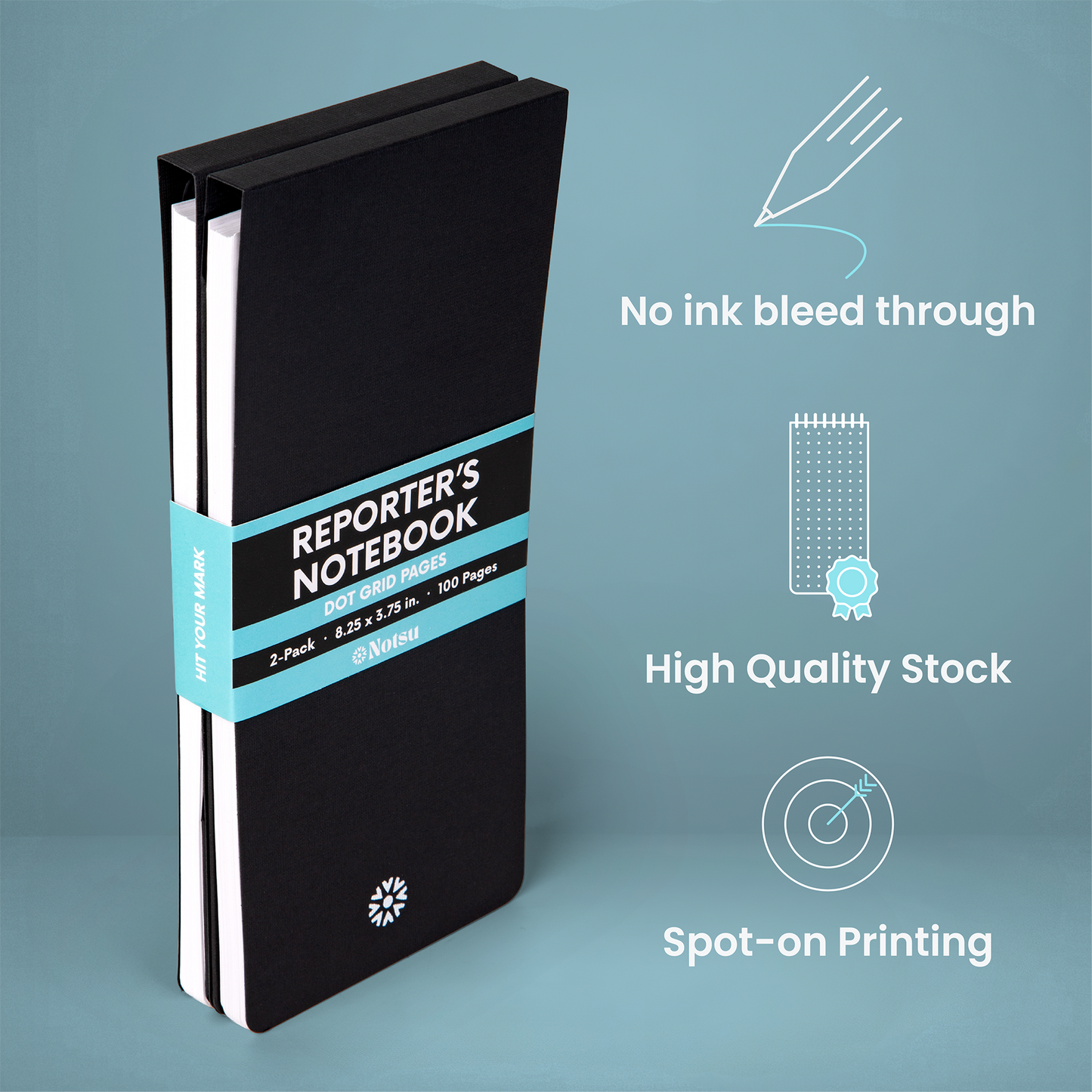 Reporter's Notebook Dot Grid (Pack of 2)