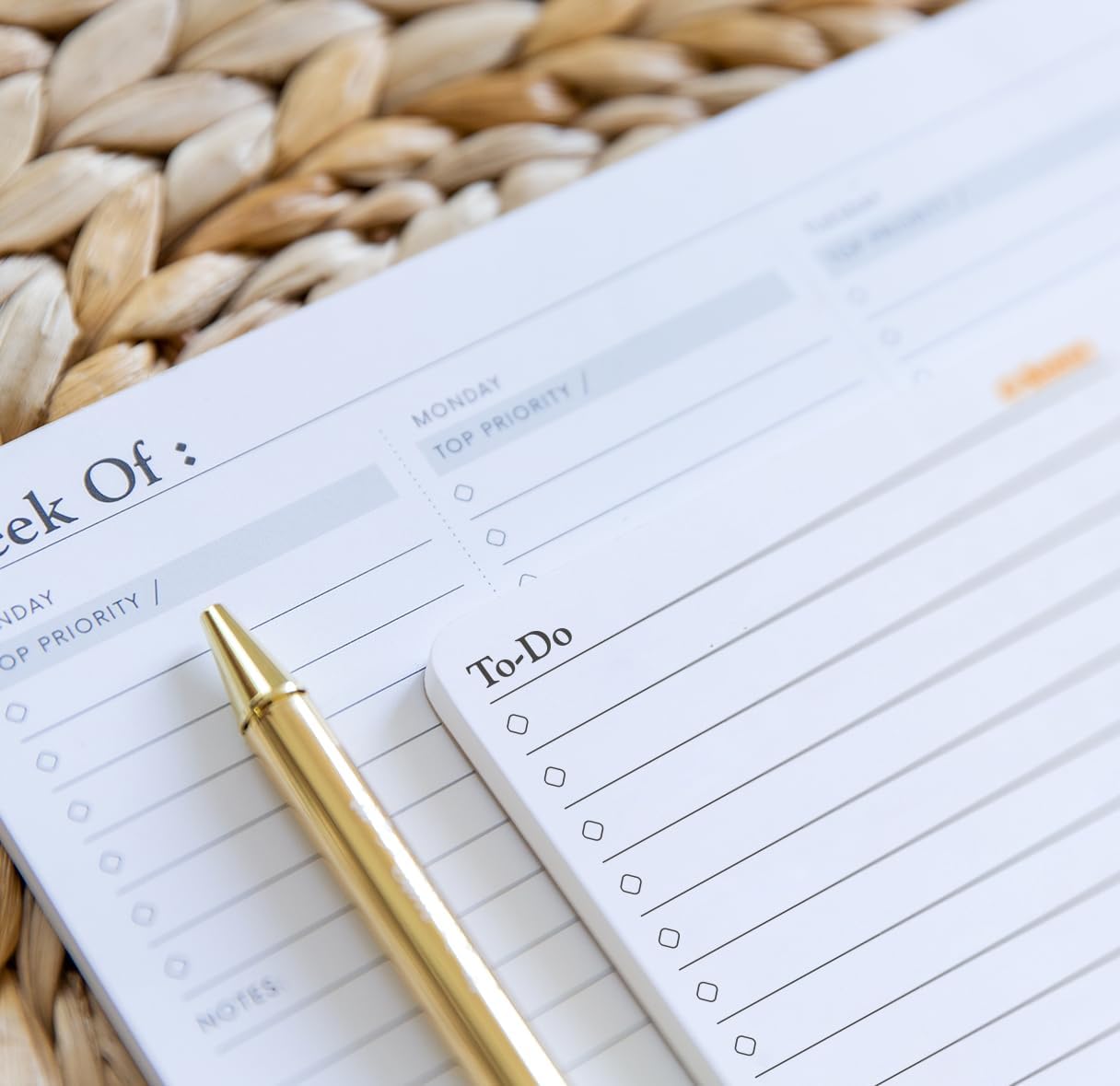 To Do List Small Desk Notepad (2 Pack)