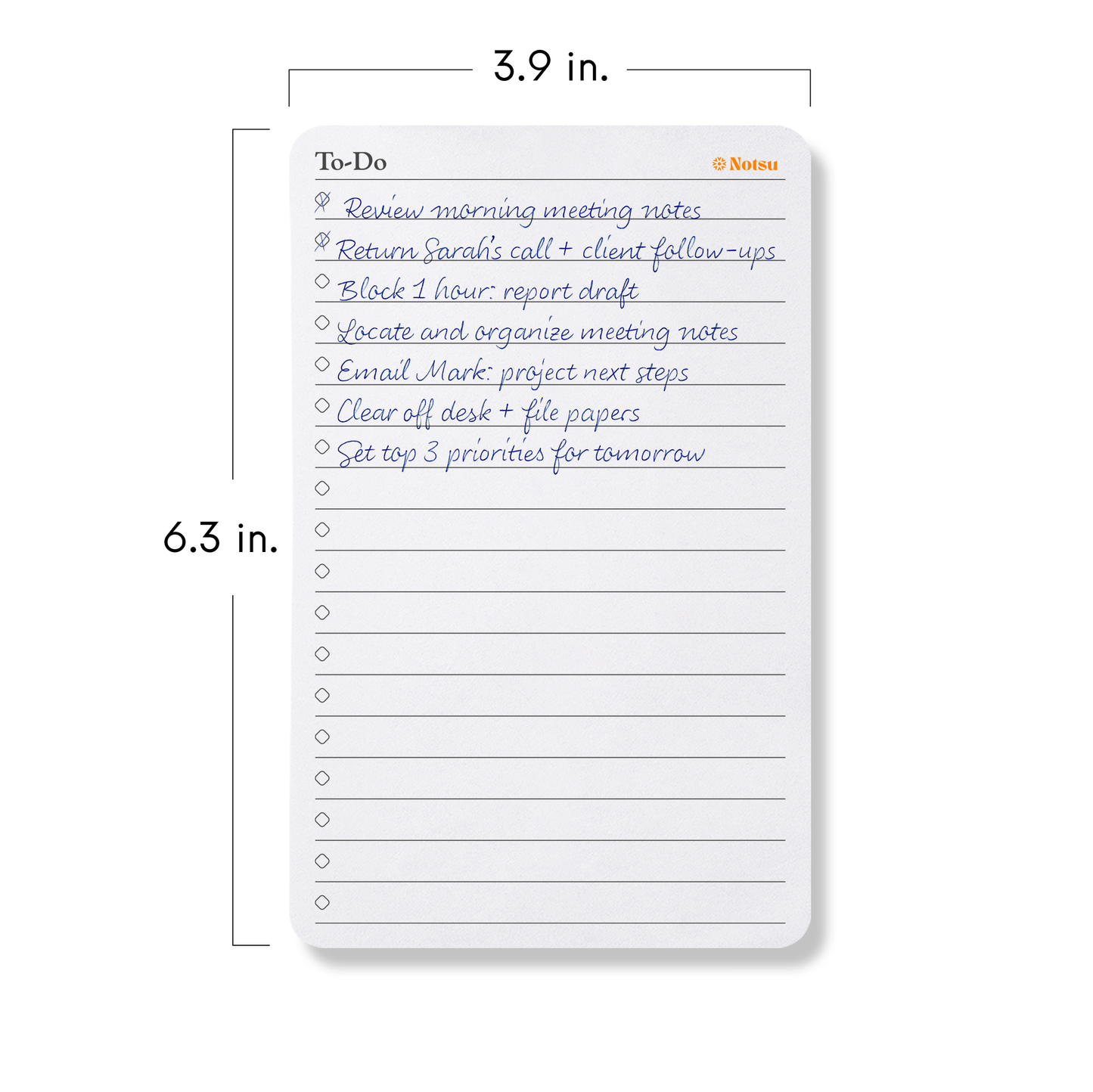 To Do List Small Desk Notepad (2 Pack)