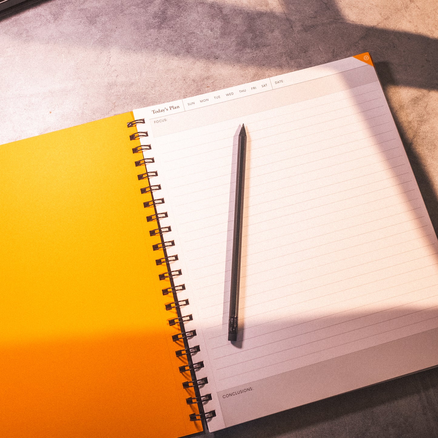 Undated Daily Planner Notebook | Letter Page Size