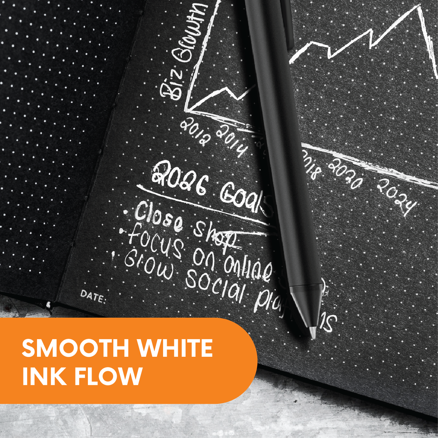 White Ink Gel Pen Set (Pack of 4)