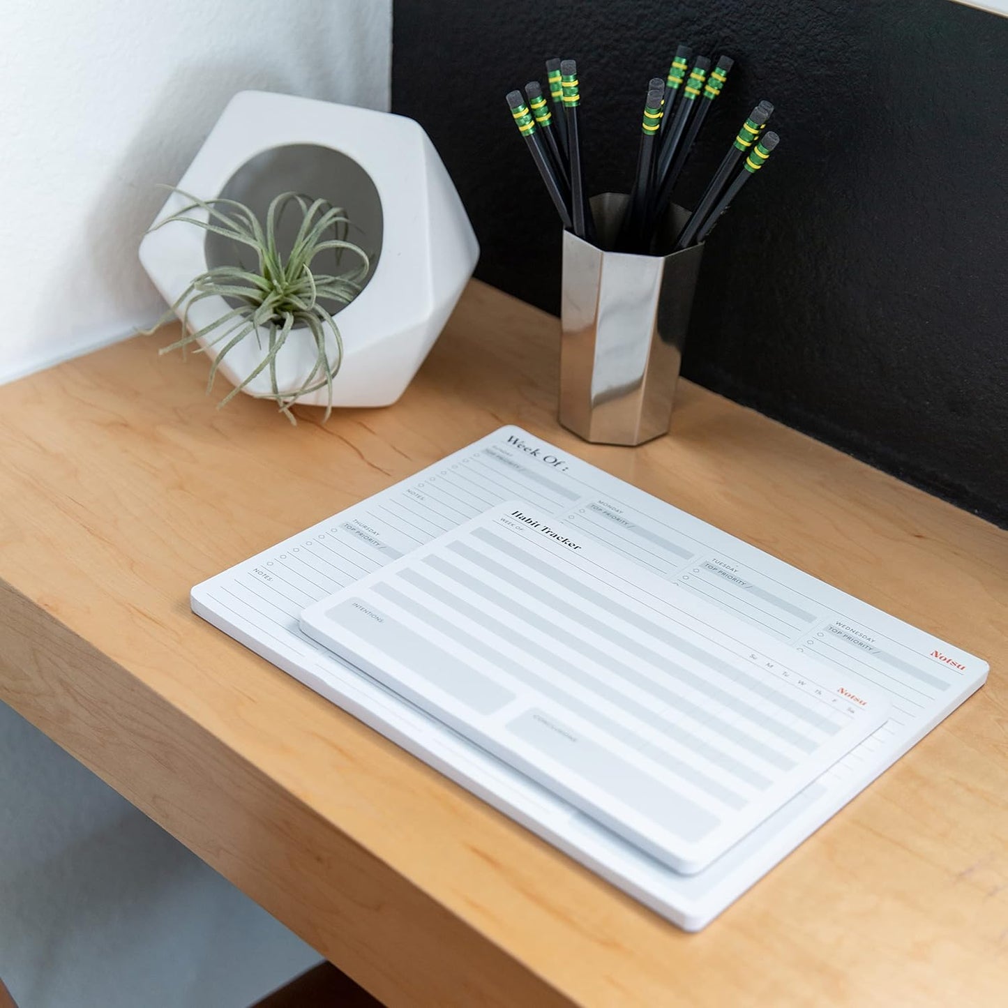 Weekly Planning Pad - 50 Pages | Desk Planner for Productivity & Goal Setting