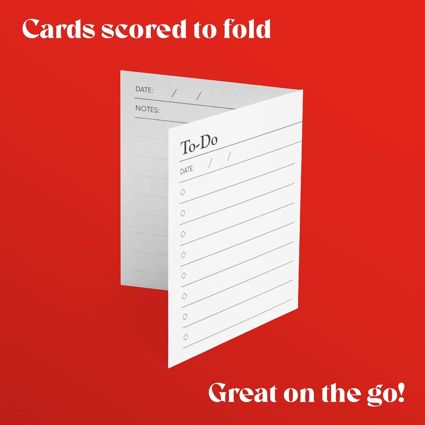 Notsu Centre - To-Do List Card Case with 50 Scored Cards