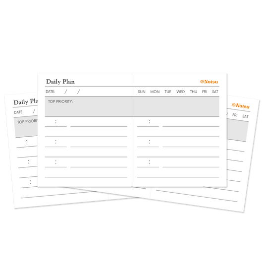 Daily Plan Scored Note Cards (Pack of 50)