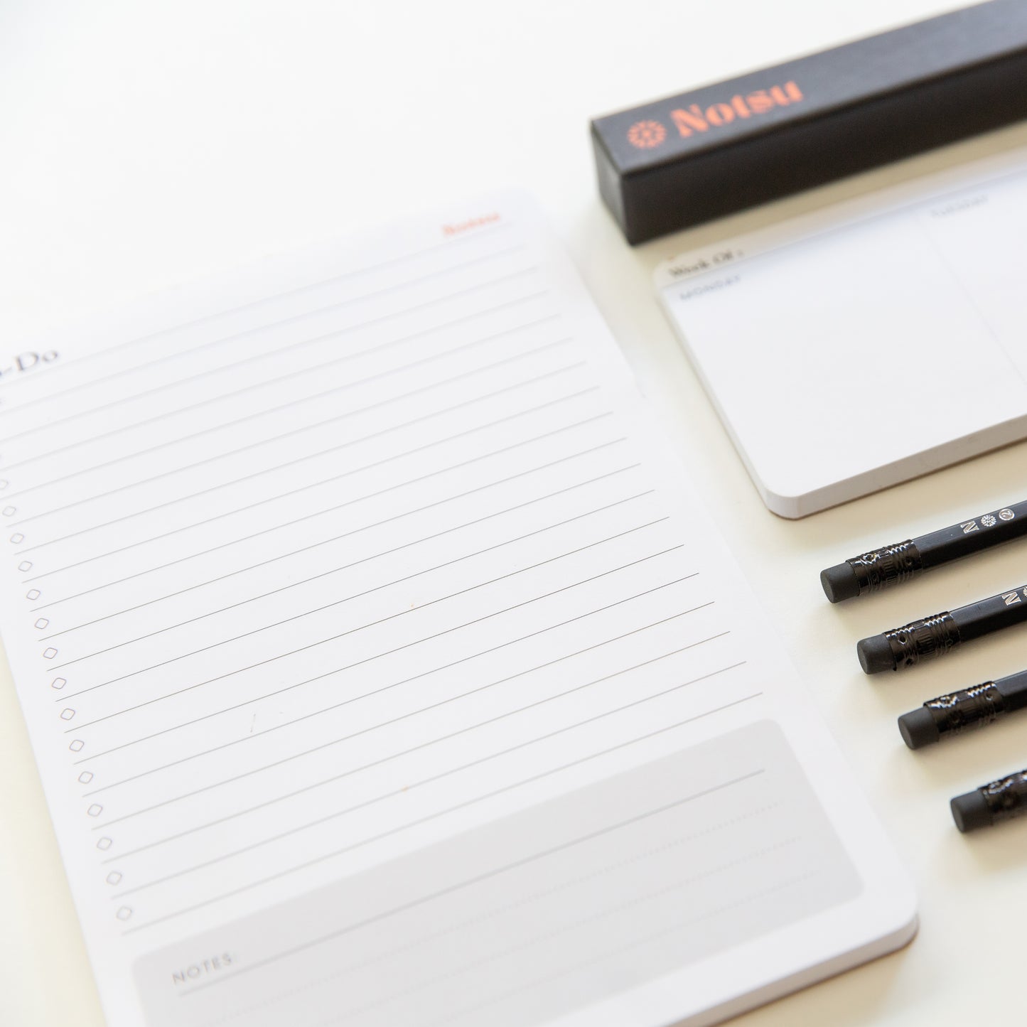 Notsu To-Do List Notepad | 50 Pages | Daily Task Planner Pad, 5.5" x 8.5"