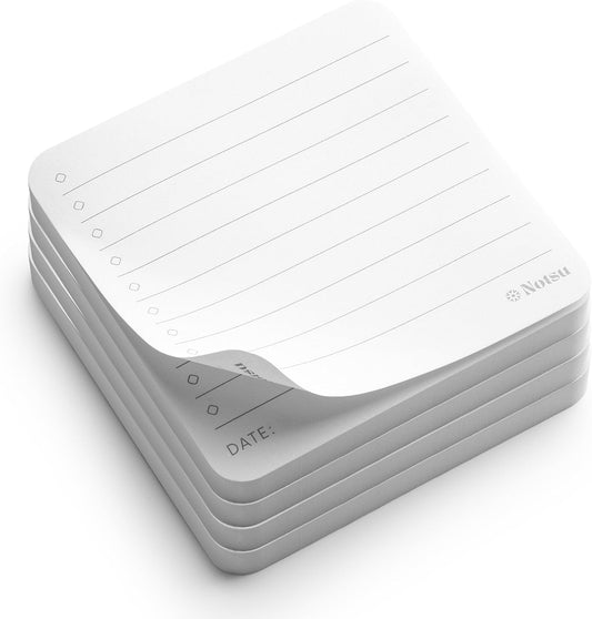 Notsu Checklist Sticky Notes, 4-Pack, 3 x 3 in
