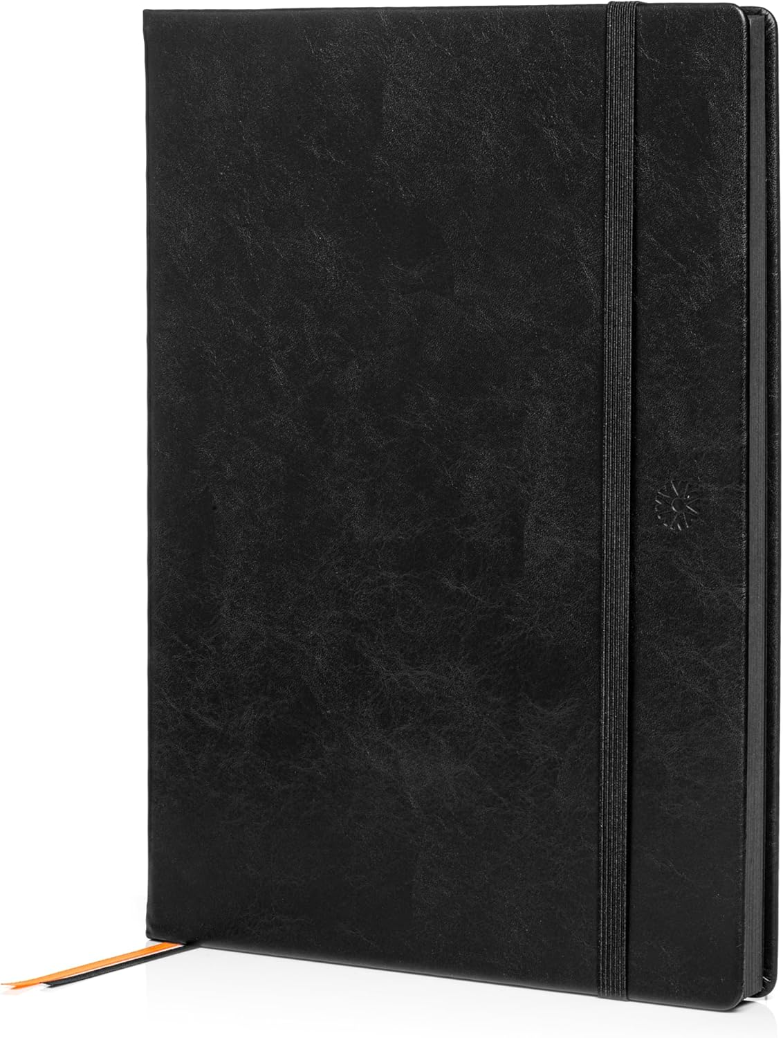 Notsu Black Paper Dotted Journal | B5 Dot Grid Notebook | 160 Pages 150gsm | Vegan Leather