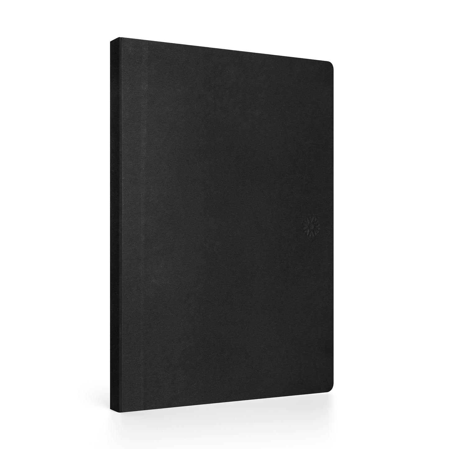 Dot Grid Lay Flat Notebook – Black Cloth Spine | 6" x 8.5", 120gsm, 160 Pages, Smyth Sewn