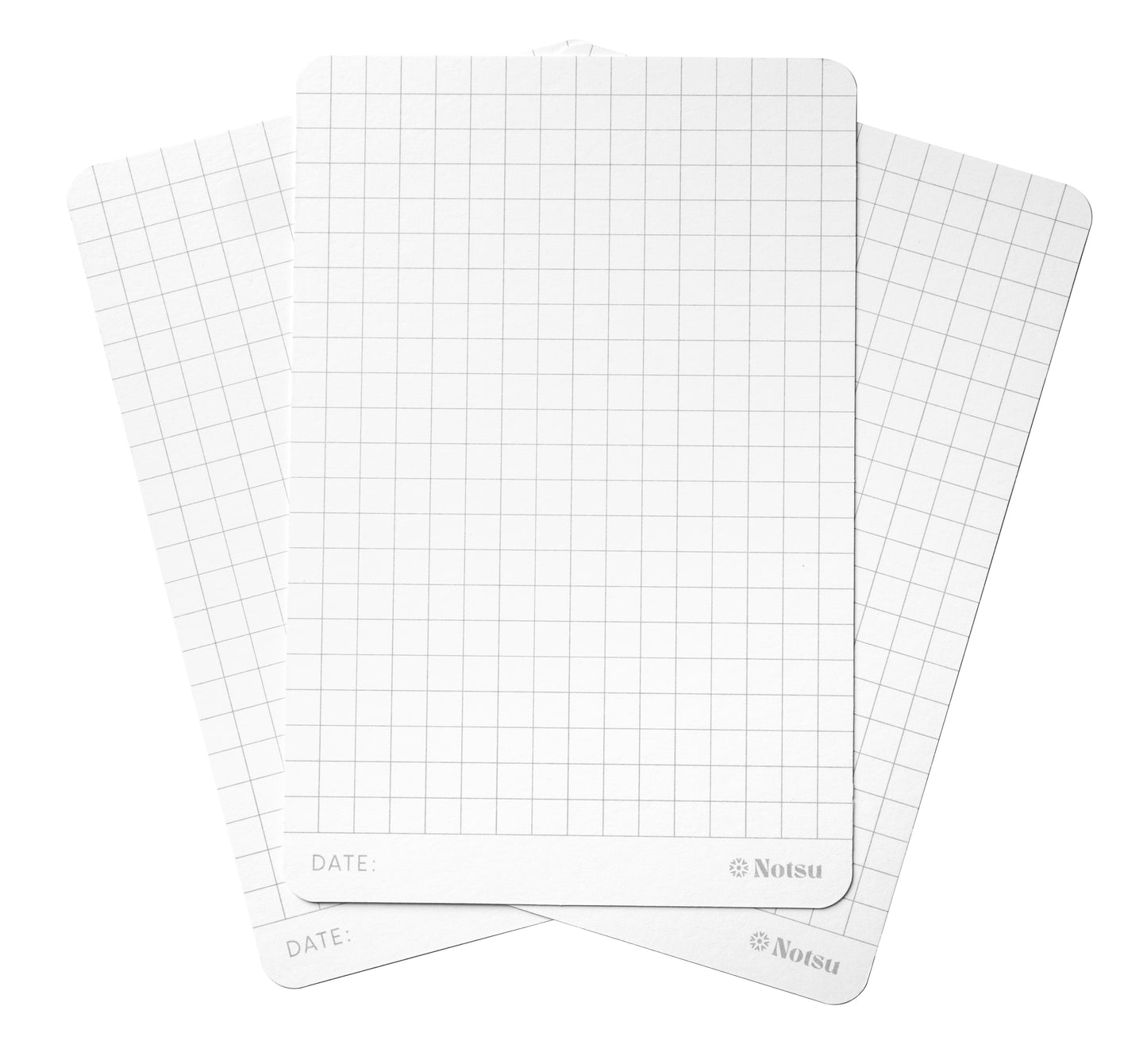 Graph Grid Index Cards 4x6 inch, 40 ct | Thick Graphing Note Cards w/Rounded Corners | Premium Heavy Duty Paper 350 gsm