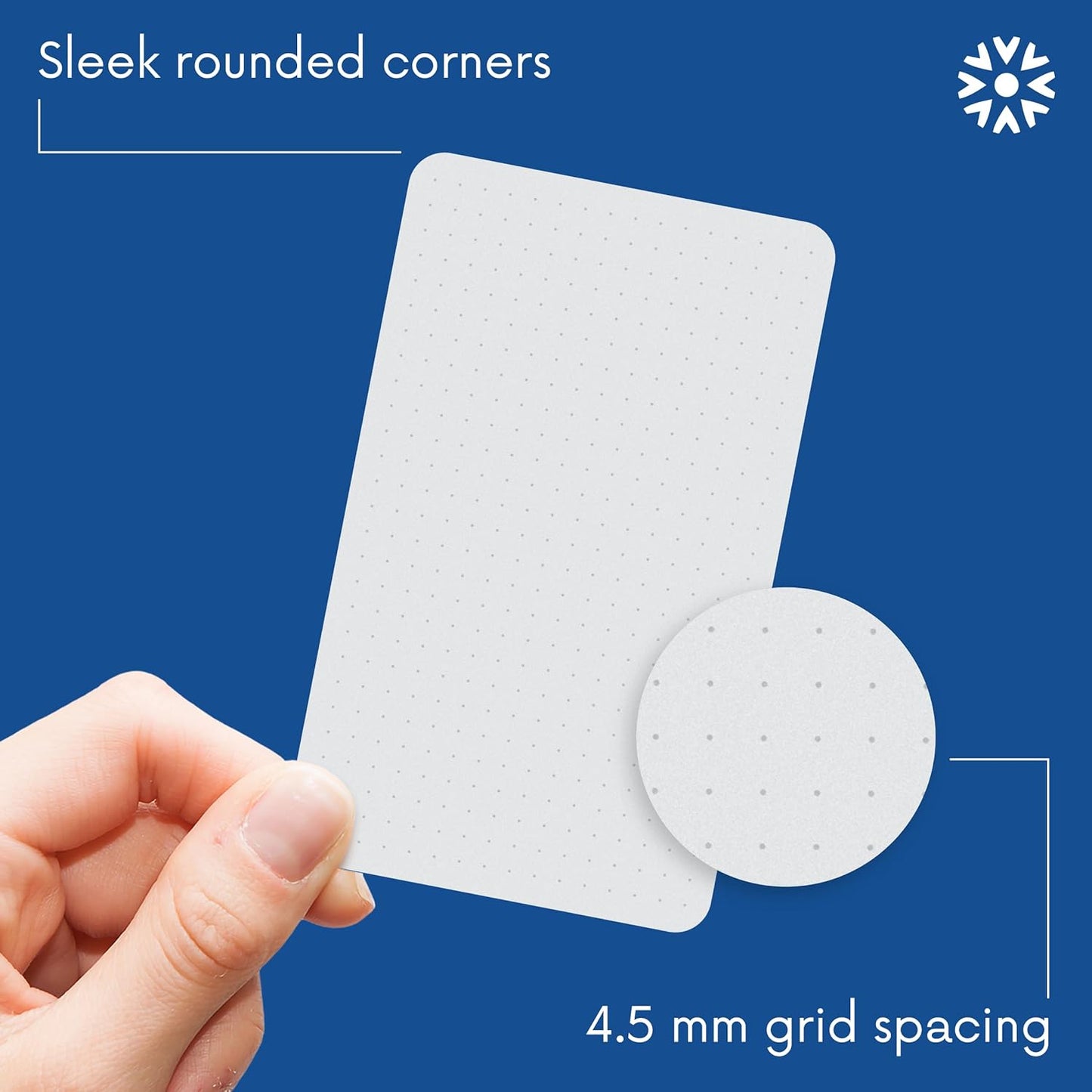 Dot Grid Index Cards 3x5 Rounded Corners (50 Pack)