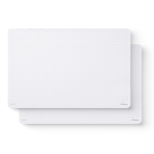 Dot Grid Notepads - 8.5" x 5.5" Planning & Sketching Pads with Chipboard Backing (Pack of 2)