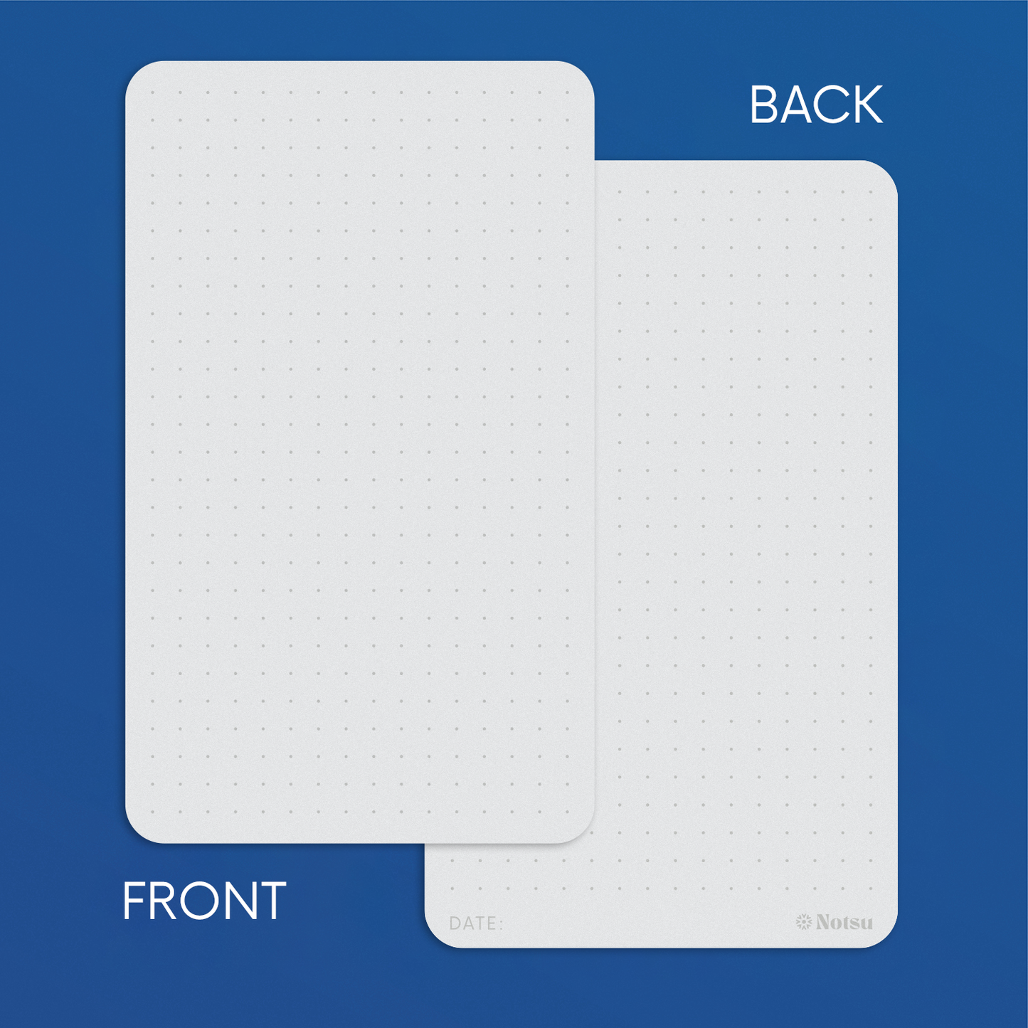 Dot Grid Index Cards 3x5 Rounded Corners (50 Pack)