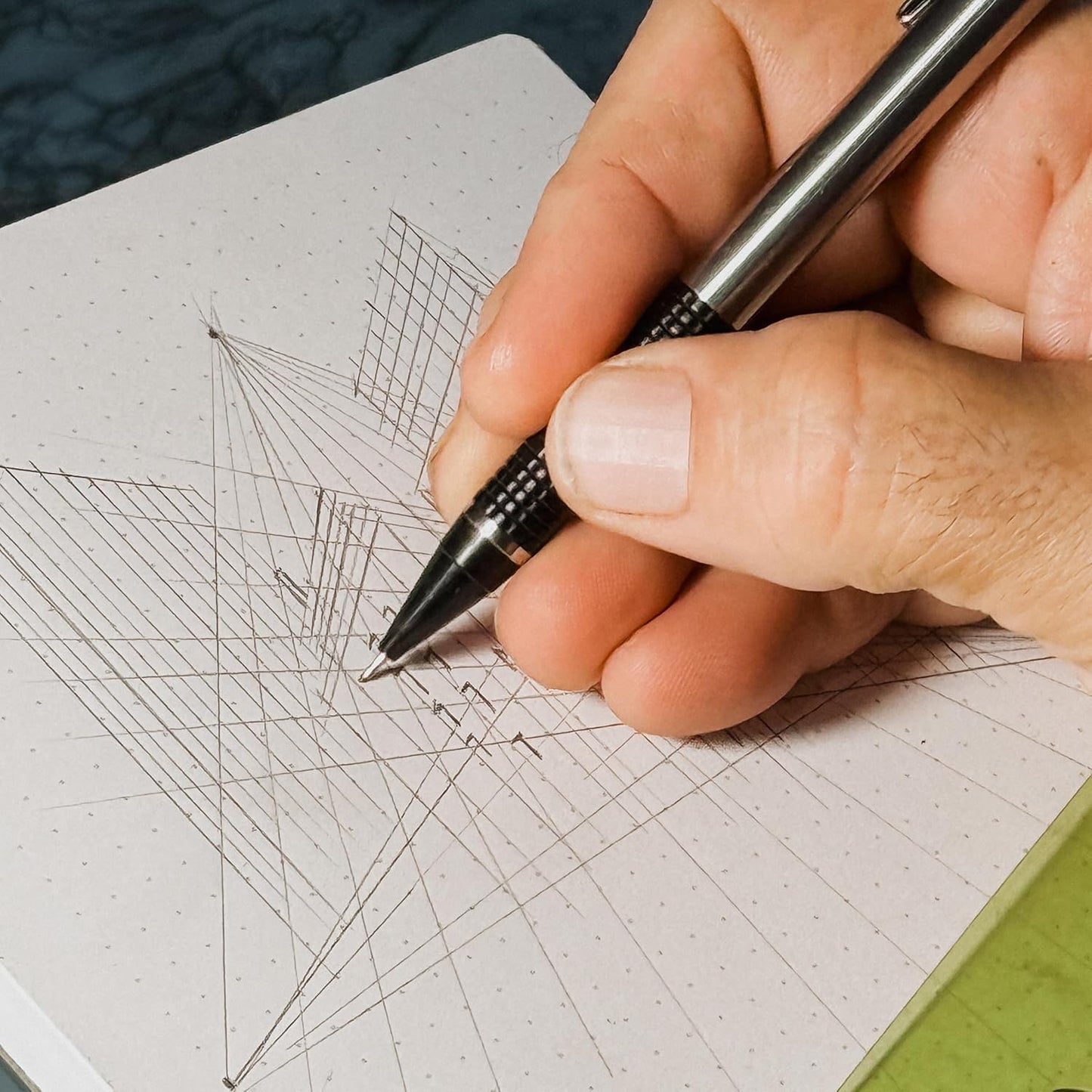 Dot Grid Notepads - 8.5" x 5.5" Planning & Sketching Pads with Chipboard Backing (Pack of 2)