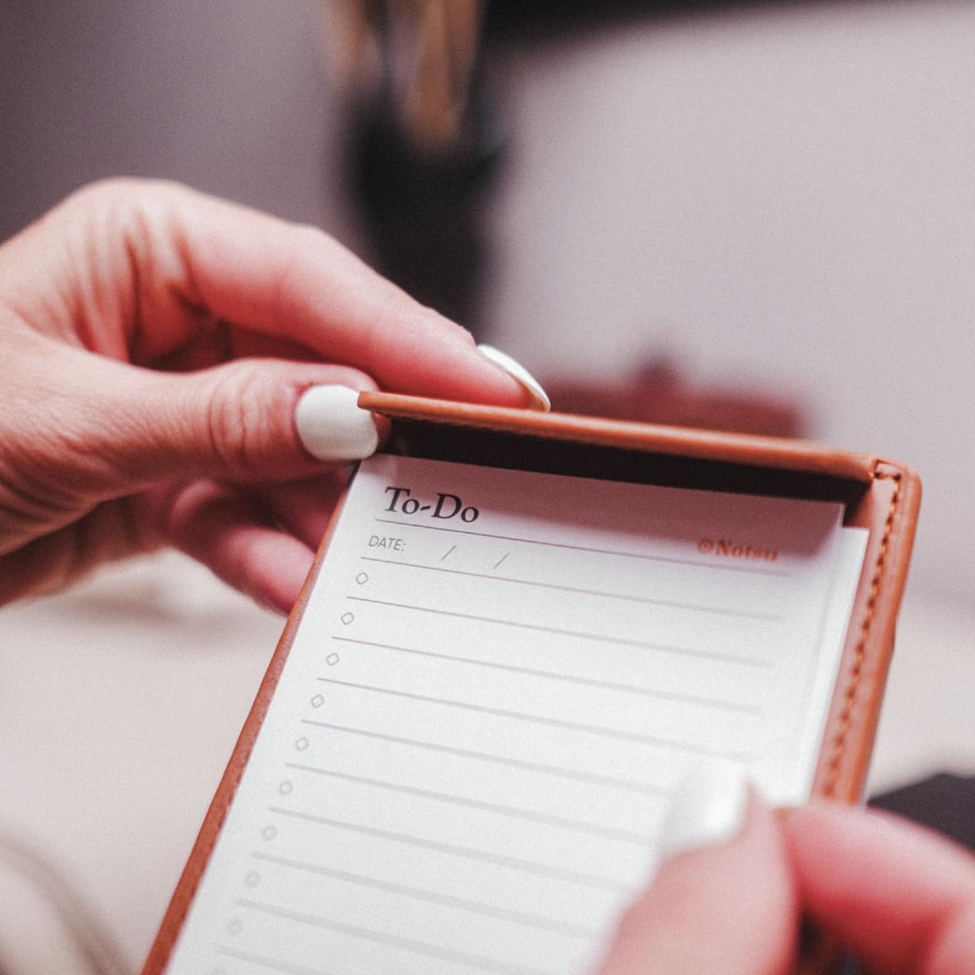 Note Card Holder (Brown)