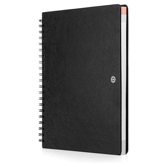Vegan Leather Undated Daily Planner Notebook | Minimalist Productivity Planner