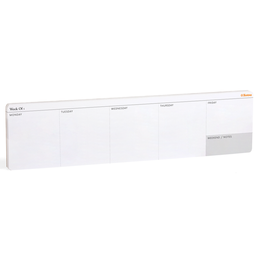 Weekly Planning Pad Lite - 50 Pages | Compact Desk Planner for Productivity