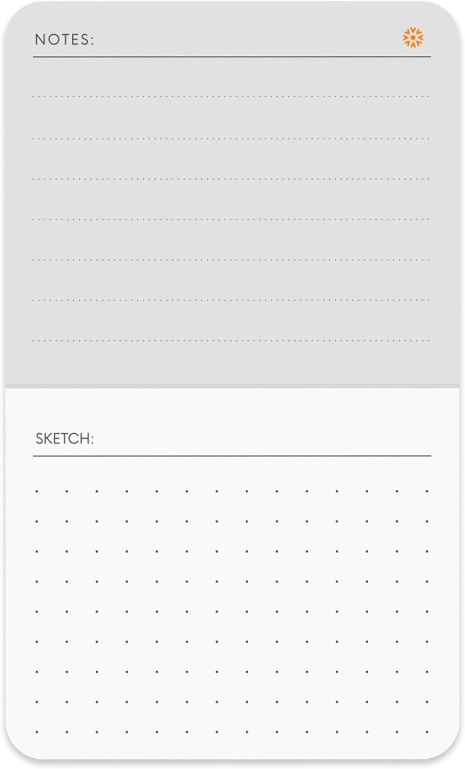 Notsu To Do List Grid Index Cards 3x5 | 40 Task Planner Foldable Vertical Notecards with Rounded Corners