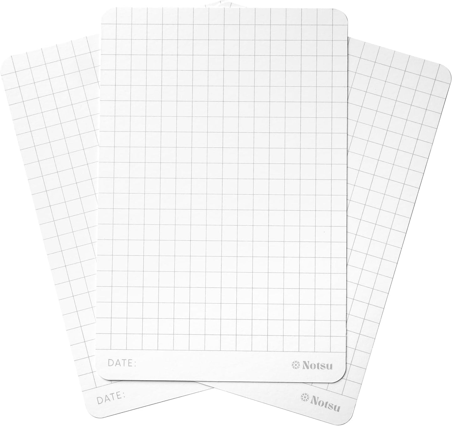 Graph Grid Index Cards 4x6 inch, 40 ct | Thick Graphing Note Cards w/Rounded Corners | Premium Heavy Duty Paper 350 gsm