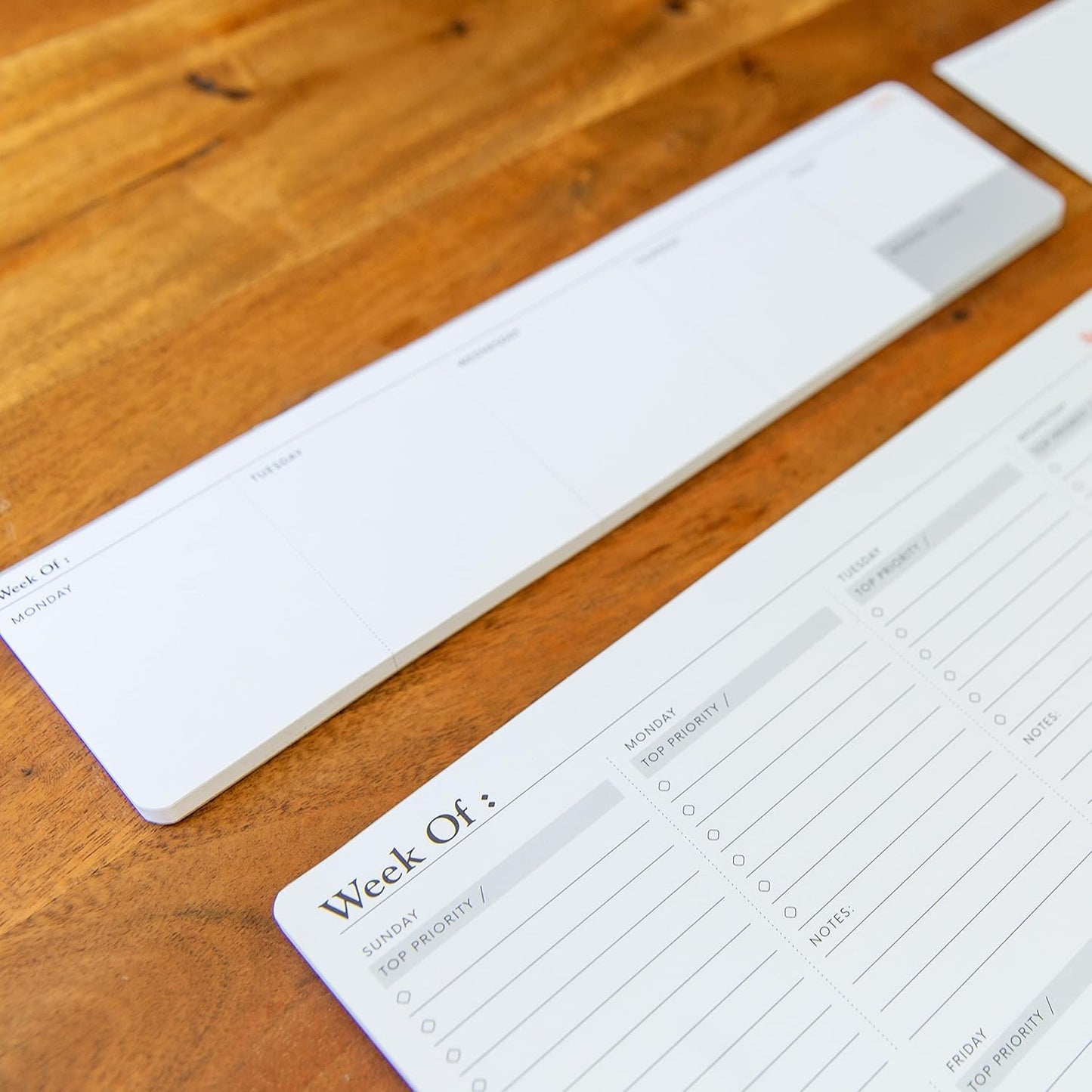 Weekly Planning Pad Lite - 50 Pages | Compact Desk Planner for Productivity