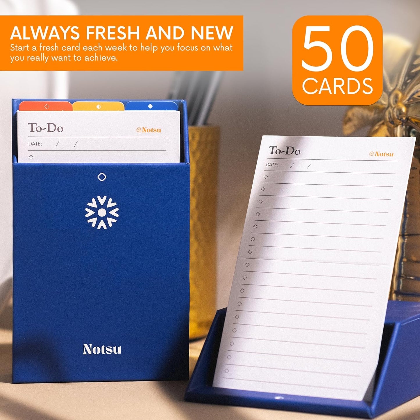 To-Do List Cards - Pocket-Sized Daily Task Cards (50 Pack)