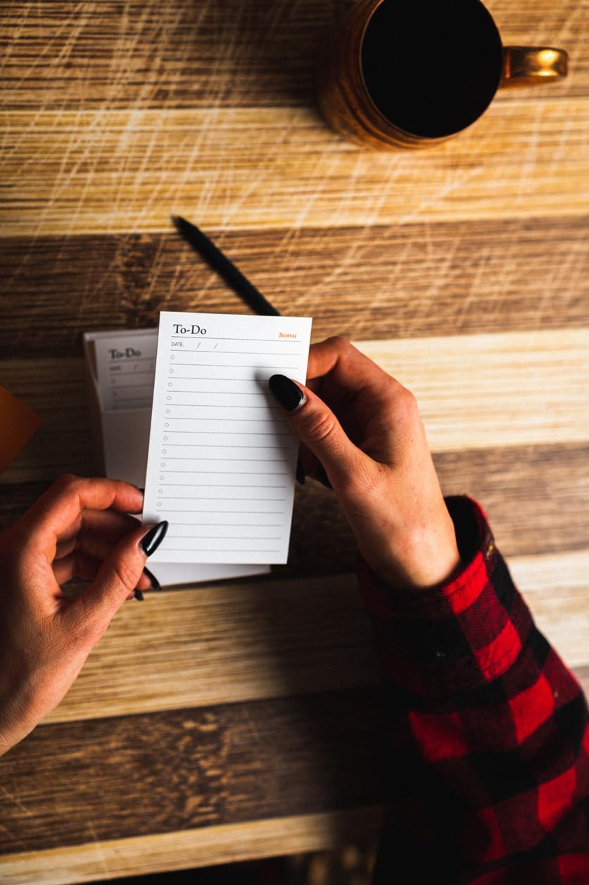 To-Do List Cards - Pocket-Sized Daily Task Cards (50 Pack)