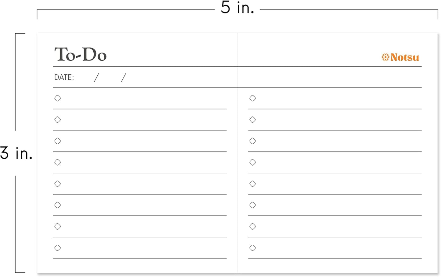 To-Do List Scored Note Cards (Pack of 50)