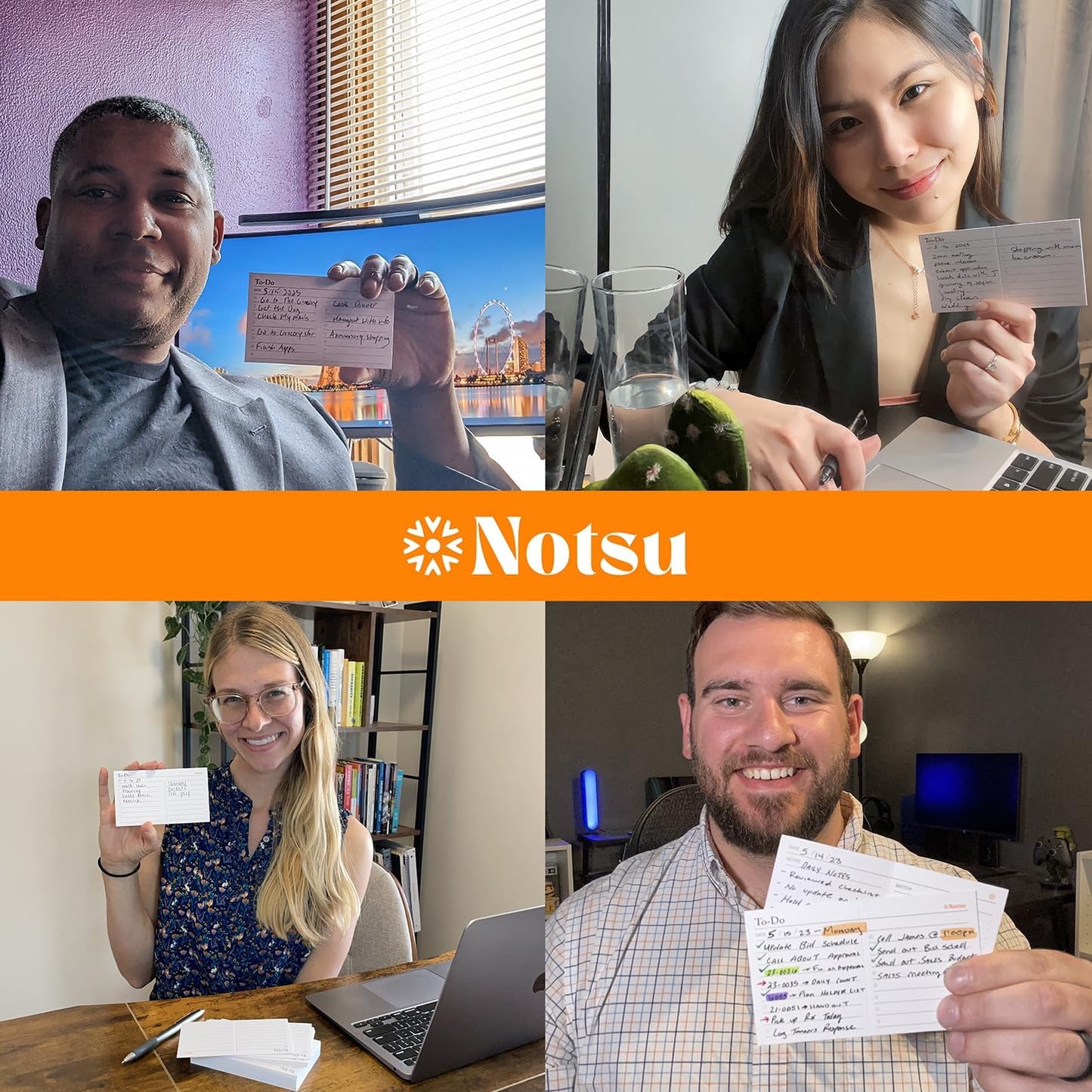 Notsu Centre - To-Do List Card Case with 50 Scored Cards