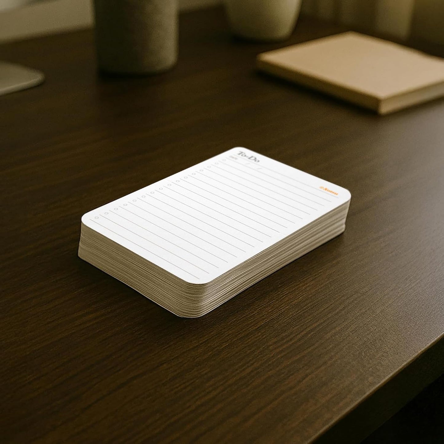 Notsu To Do List Grid Index Cards 4x6 | 40 Task Planner Foldable Vertical Notecards with Rounded Corners