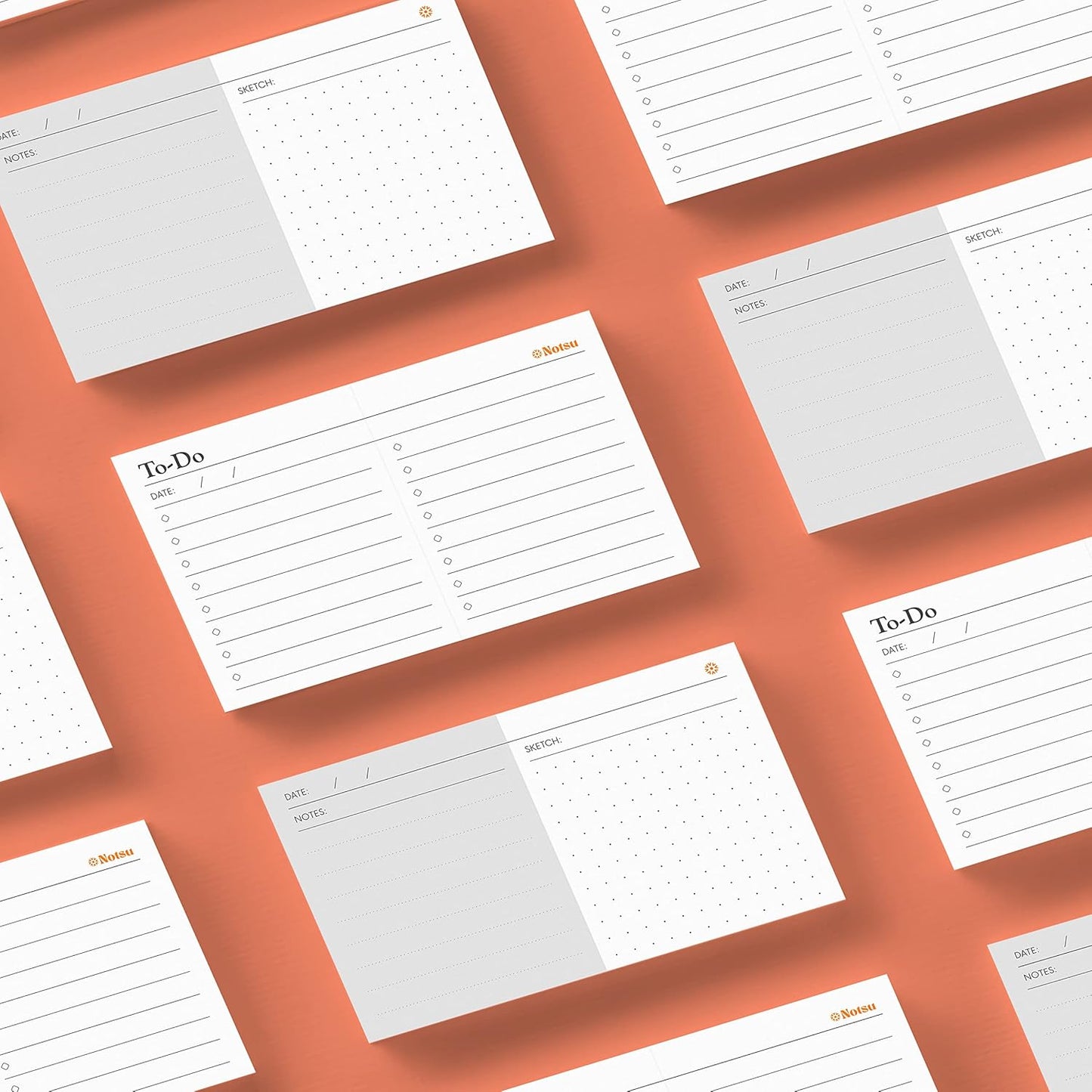 Notsu Centre - To-Do List Card Case with 50 Scored Cards