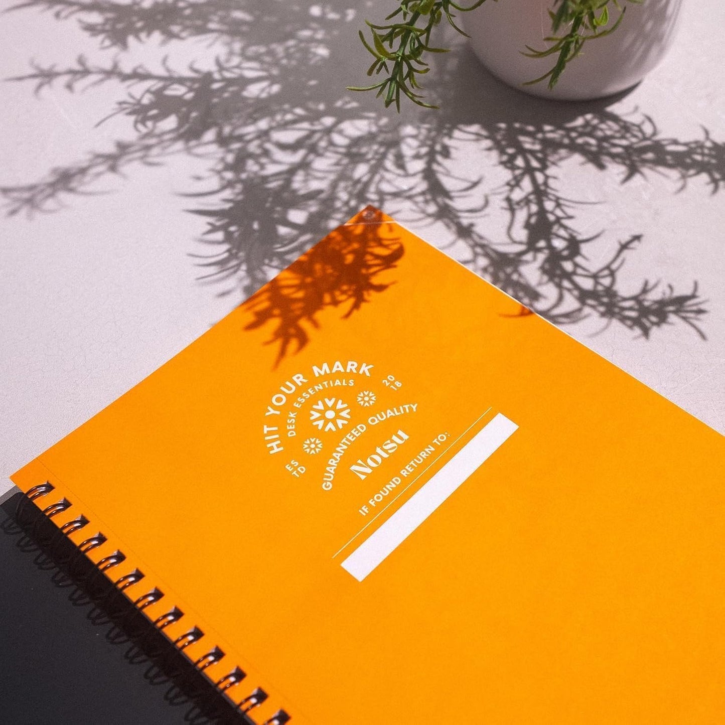 Notsu Undated Daily Planner Notebook | Minimalist Productivity Planner with To Do List, Agenda, Dot Grid, Lined, Notes sections | Premium Thick Paper 120 gsm, 100 Pages, A5 Size