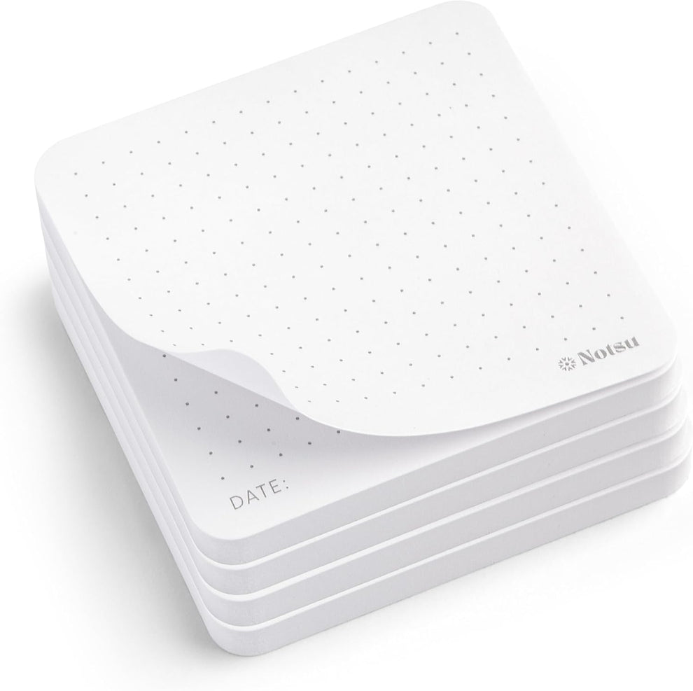 Dot Grid Sticky Notes 3x3 - Premium Paper with Date | Notsu