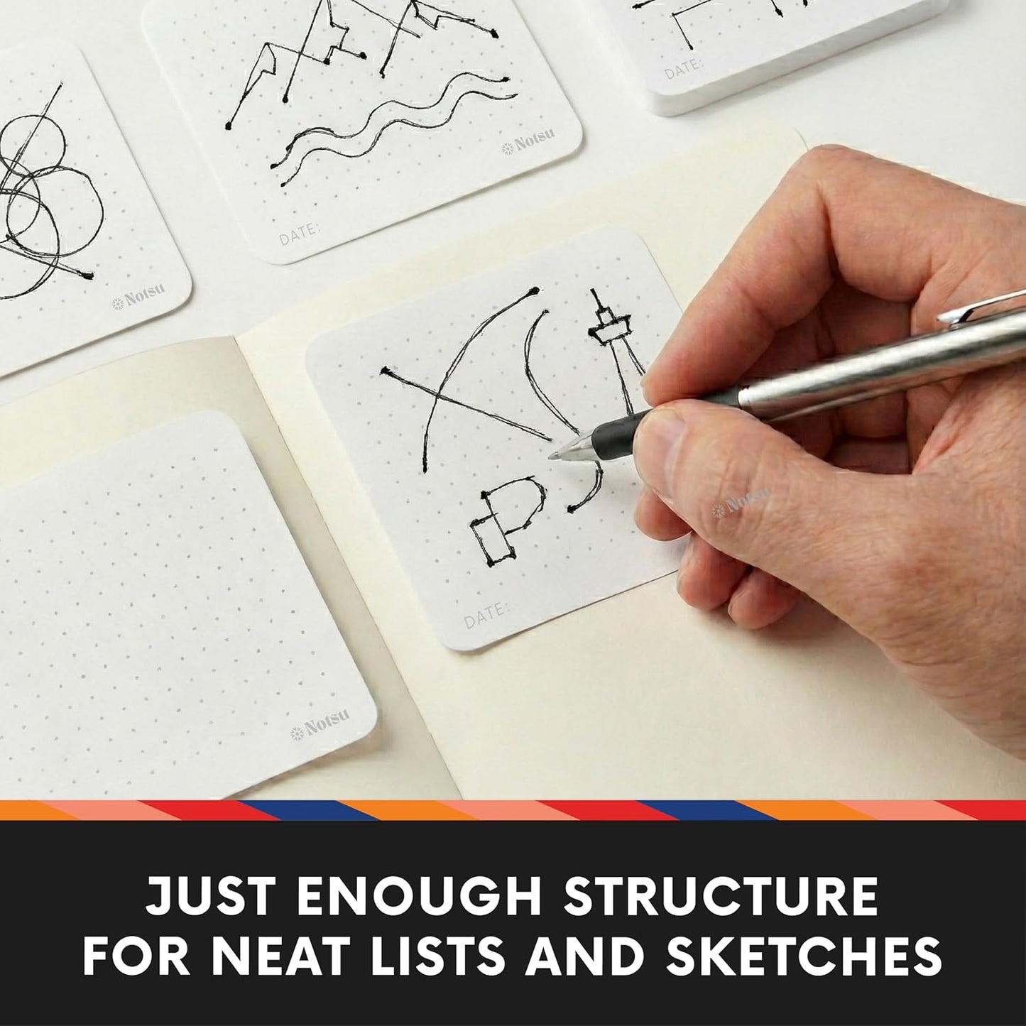 Dot Grid Sticky Notes (Pack of 4)